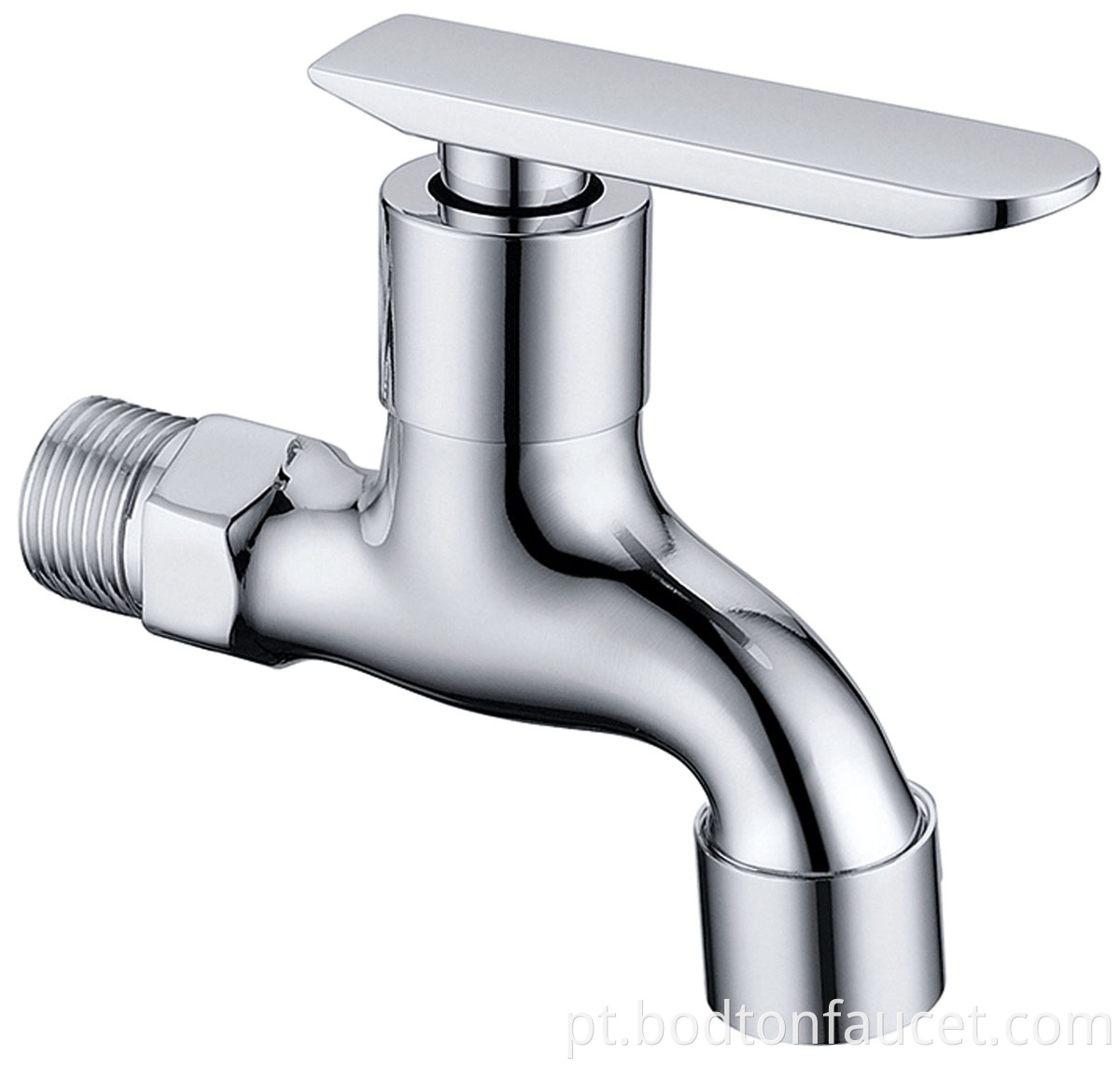 Single handle faucet angle valve for courtyard